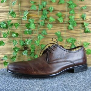 Aldo Men Dress Derby Oxfords‎ Brown Leather Size 11 Medium  Used 2025